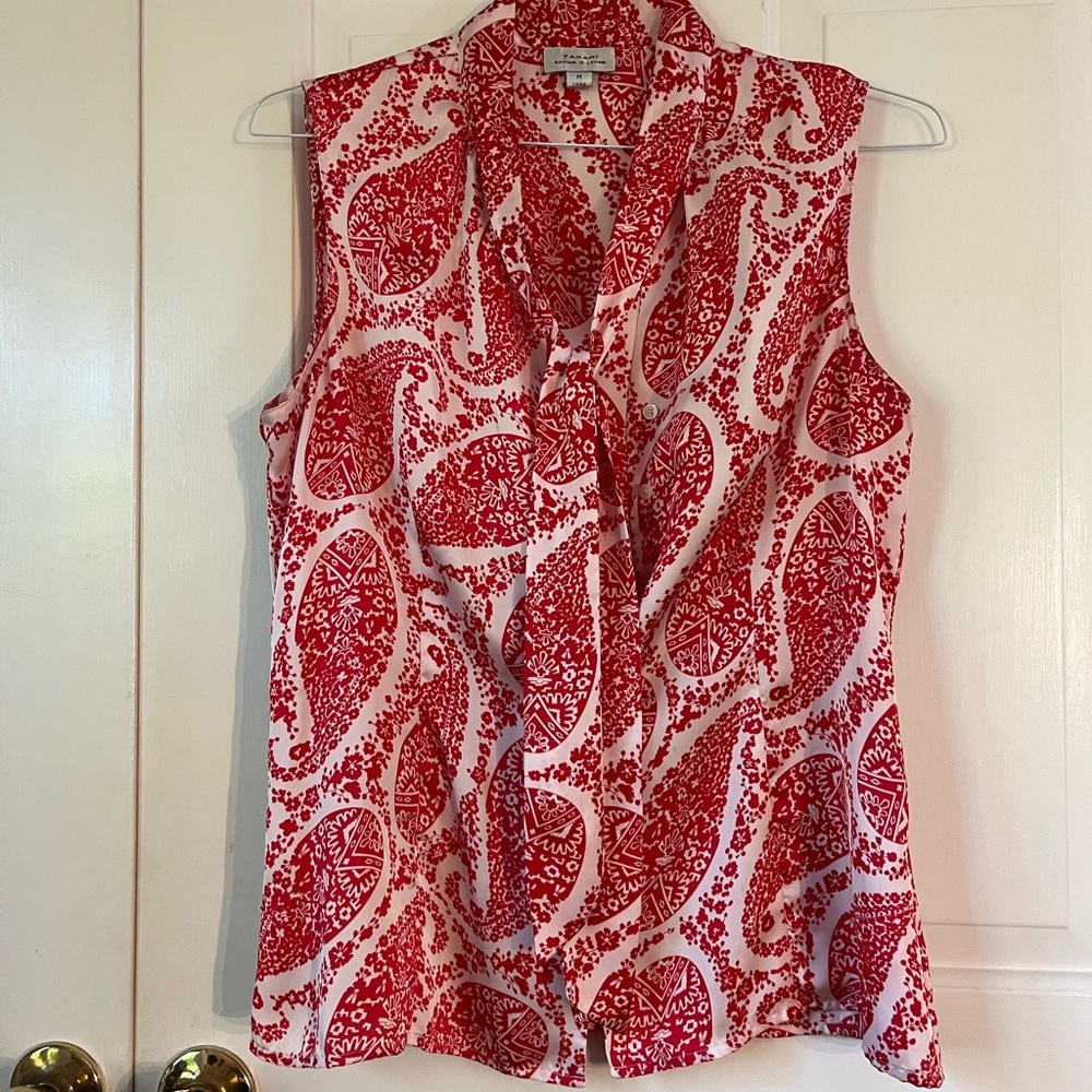 Tahari Tie Neck Top
